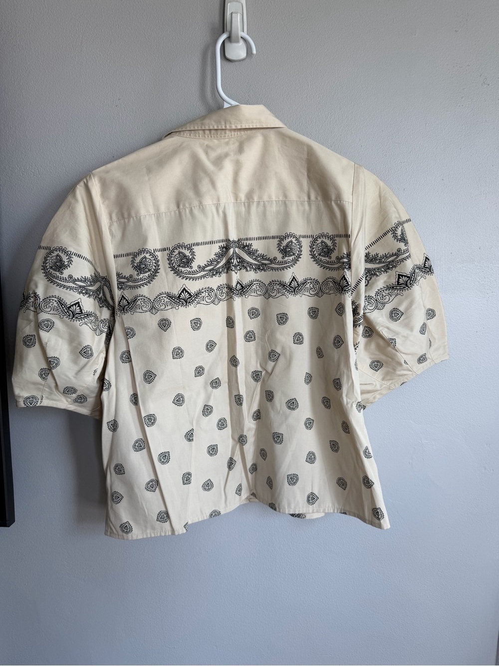 NWT J. Crew Bell sleeve button-up shirt in bandana print Cotton 10 - Picture 10 of 10